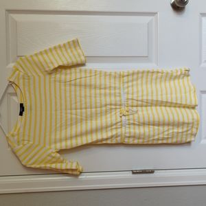Gap kids striped yellow and white dress size L
